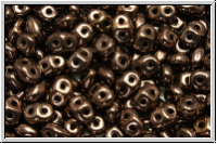 SD-23980-14415, SuperDuo Beads, bronze, met., 10g