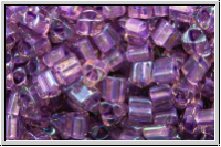 TG-11-0928, TOHO Triangles, 11/0, amethyst, trans., purple-ld., AB, 10g