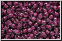 R-11-1076, TOHO Rocailles, 11/0, grey, trans., magenta-ld., 10g