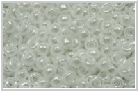 RR-08-0528, MIYUKI Rocailles, 08/0, white pearl, ceylon, 10g