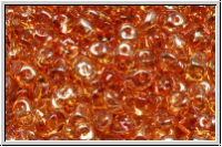 SD-00030-29121, SuperDuo Beads, crystal, trans., copper luster, 10g