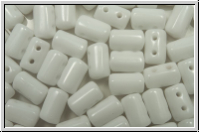 RUL-03000-00000, Rulla Beads, 3x5mm, white, op., 100 Stk. (ca. 11 g)