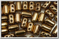 RUL-00030-90215, Rulla Beads, 3x5mm, goldbronze, 24kt, metallic, 100 Stk. (ca. 11 g)