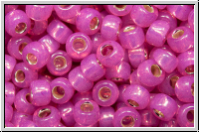 R-08-2107, TOHO Rocailles, 08/0, pink, hot, opal, silver-ld., 10g