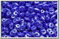 SD-33050-14400, SuperDuo Beads, blue, op., luster, 10g