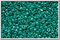 R-15-0569PF, TOHO Rocailles, 15/0, turquoise, galv., met., perm.-finish, 5g