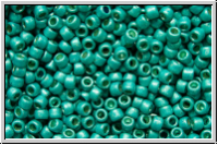 R-15-0569fPF, TOHO Rocailles, 15/0, turquoise, galv., met., perm.-finish, matte, 5g