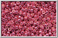 R-15-0563PF, TOHO Rocailles, 15/0, pink, hot, galv., met., perm.-finish, 5g