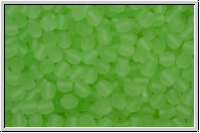 Bhm. Glasschliffperle, feuerpol., 3mm, peridot, lt., trans., matte, 50 Stk.