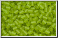 Bhm. Glasschliffperle, feuerpol., 3mm, olivine, dk., trans., matte, 50 Stk.