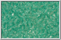 Bhm. Glasschliffperle, feuerpol., 3mm, turquoise, lt., trans., 50 Stk.