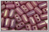 RUL-03000-14494, Rulla Beads, 3x5mm, white, op., rose marbled, 100 Stk. (ca. 11 g)