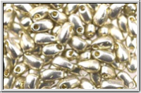 LDP-4201, MIYUKI Long Drops, silver, galv., met., duracoat, 10g