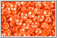 Piggy Beads, 4x8mm, orange, op., luster, 25 Stk.