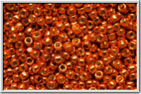 R-15-0562PF, TOHO Rocailles, 15/0, orange, sunburned, galv., met., perm.-finish, 5g