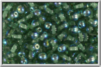 bhm. Glasperle, rund, 4mm, seafoam, trans., AB, 50 Stk.