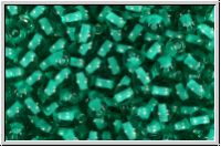 bhm. Glasperle, rund, 4mm, emerald, trans., 50 Stk.