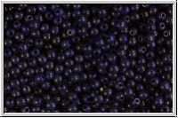 bhm. Glasperle, rund, 3mm, night blue, op., 50 Stk.