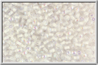 bhm. Glasperle, rund, 3mm, crystal, transparent, rainbow, 50 Stk.