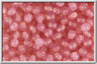 bhm. Glasperle, rund, 4mm, rose, opal, 50 Stk.