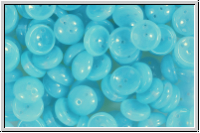 Piggy Beads, 4x8mm, aqua, opal, 25 Stk.