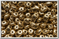 SD-23980-90215, SuperDuo Beads, 24K goldbronze, met., 10g