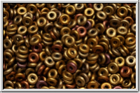 OBD-00030-01610, O-Beads, purple/gold-Mix, metallic, satin, 5 g