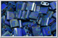 TL-4518, MIYUKI Tila Beads, cobalt, op., picasso, 60 Stk.