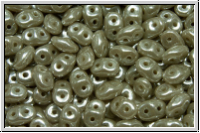 SD-43020-14400, SuperDuo Beads, grey, op., luster, 10g