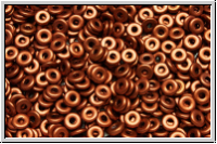 OBD-00030-01750, O-Beads, copper, dk., metallic, satin, 5 g