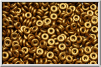OBD-00030-01740, O-Beads, brass gold, metallic, satin, 5 g