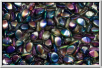 PB-00030-95100, Pinch Beads, 5x3mm, crystal, trans., magic blue/purple, 65 Stk.