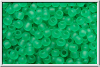 R-11-0072f, TOHO Rocailles, 11/0, emerald, lt., trans., matte, 10g