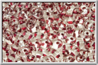 SD-00030-44898, SuperDuo Beads, crystal, trans., dk. red-ld., 10g