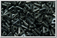 Tri-Beads, 4mm, hematite, met., 100 Stk.