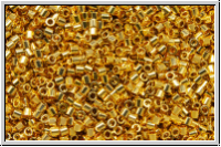 DBS0034, MIYUKI Delicas, 15/0, gold, lt., met., 24kt plated, 1g (Kleinere Menge!)