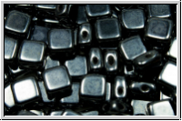TILE-Beads, diagonal, 6x6mm, hematite, met., 25 Stk.