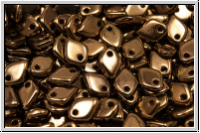 Dragon Scale Beads, 1,5x5mm, chocolate, met., 100 Stk. (3g)