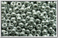 bhm. Rocailles, 11/0, silver, met., satin, 10g