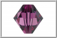 Swarovski Bicone 5328, 4mm, 204 - amethyst, 25 Stk.