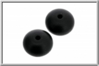 Holzperle, Donut, schwarz, lackiert, 12x18mm, 5 Stk.