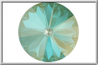 Swarovski Rivoli 1122, 12mm, 001L147D - crystal, silky sage DeLite, foiled, 1 Stk.