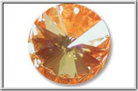 Swarovski Rivoli 1122, 14mm, 001ULTORAB - crystal, ultra orange, AB, backed, 1 Stk.