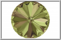 Swarovski Rivoli 1122, 12mm, 001LUMG - crystal, luminous green, foiled, 1 Stk.