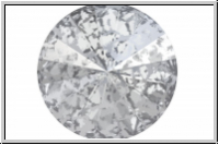 Swarovski Rivoli 1122, 12mm, 001SILPA - crystal, silver patina, foiled, 1 Stk.