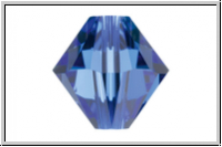 Swarovski Bicone 5328, 3mm, 206 - sapphire, 25 Stk.